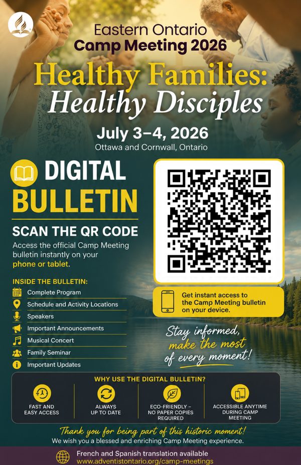 Eastern Ontario Camp Meeting Digital Bulletin Flyer 2026 — English