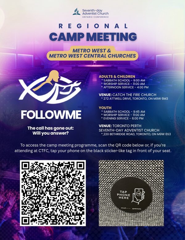 Metro West & West Central Camp Meeting Programme Flyer 2026
