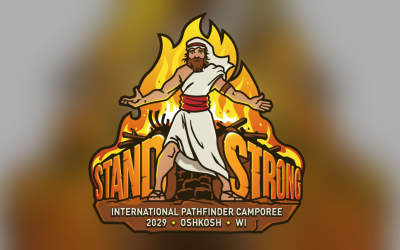International Pathfinder Camporee 2029, Oshkosh, WI logo