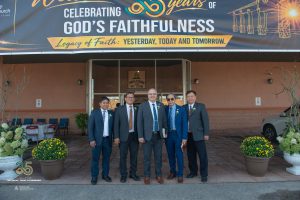 Pastors in front of Mt Zion Church
